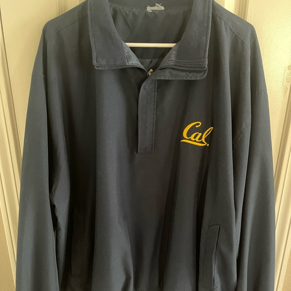 Mens University of California Berkley Quarter Zip Long Sleeve Wind Breaker - Picture 1 of 5